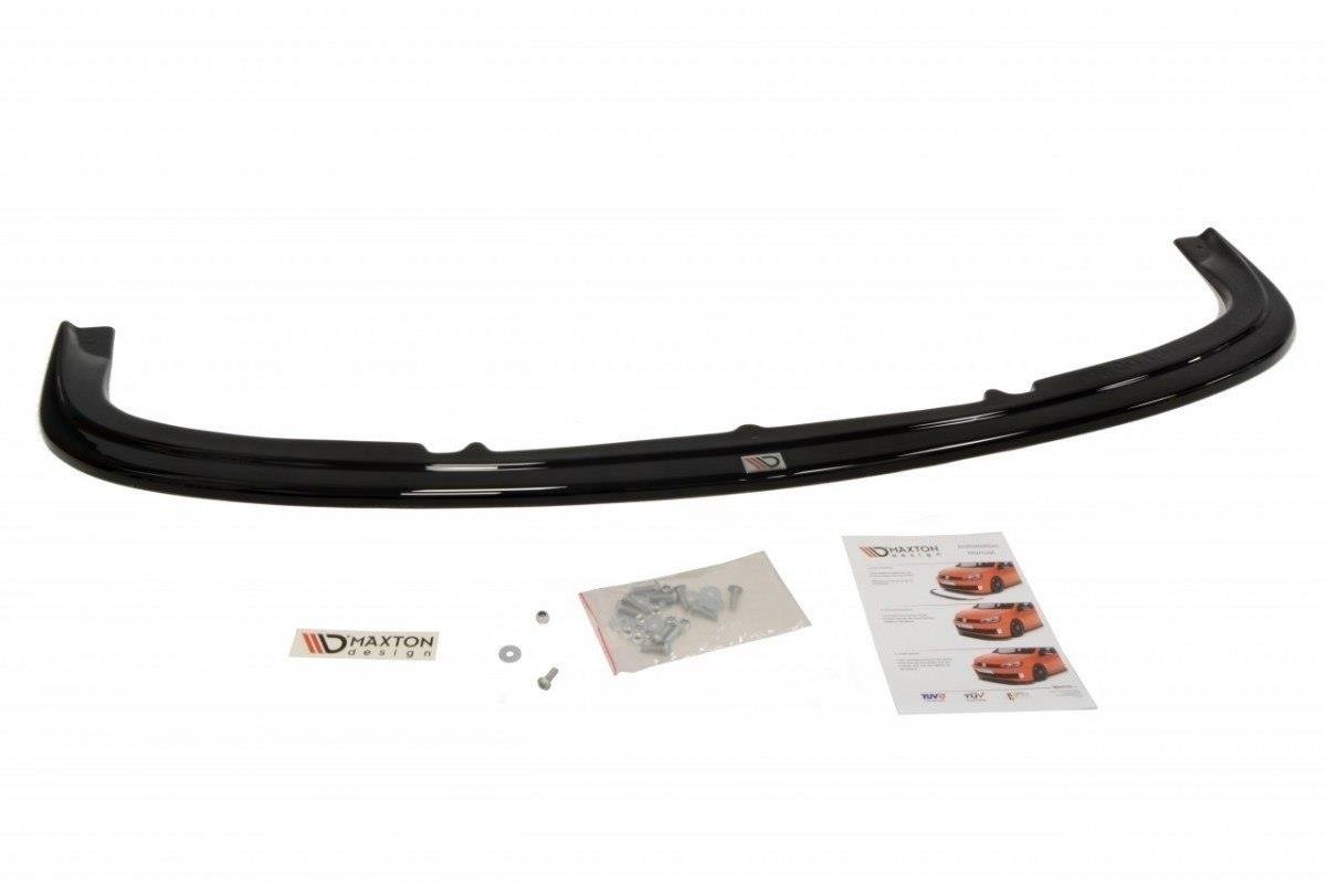 Maxton Design Street+ Spoilerlippe Front Ansatz passend für VW GOLF 4 R32 schwarz Hochglanz