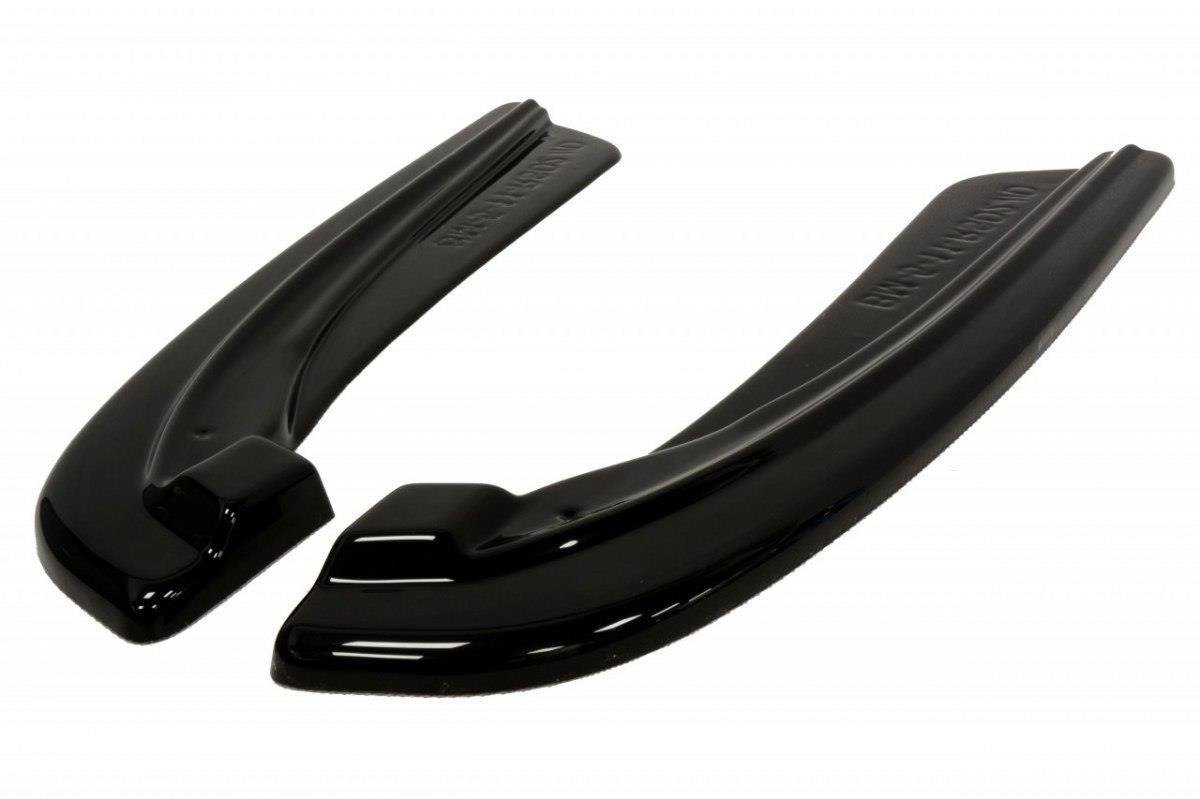 Maxton Design Heck Ansatz Flaps Diffusor passend für BMW 5er M-Paket Limousine /Touring F10/F11 (mit zwei Doppel Endstücken) schwarz Hochglanz