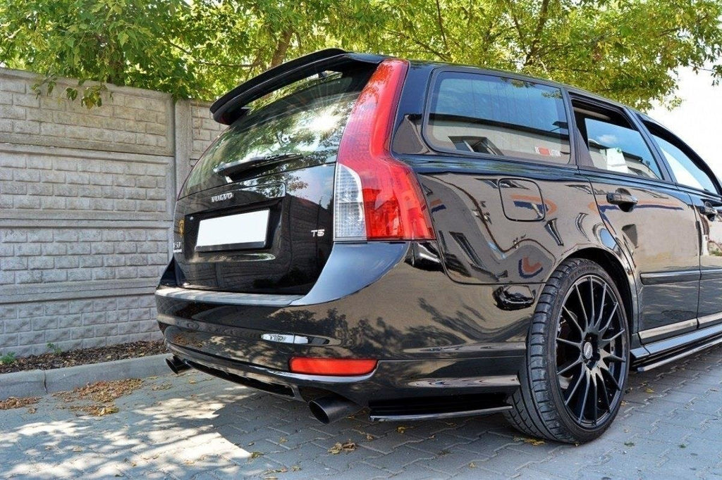 Maxton Design Spoiler CAP passend für VOLVO V50F R-DESIGN schwarz Hochglanz