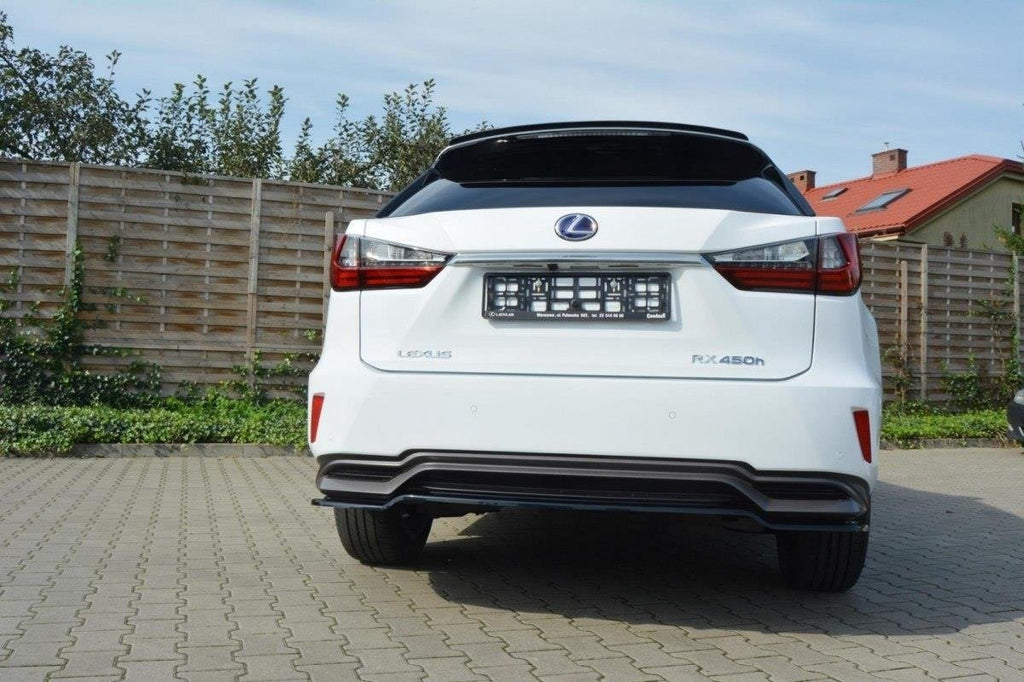 Maxton Design Heckansatz Lexus RX Mk4 H schwarz Hochglanz für Lexus RX Mk4