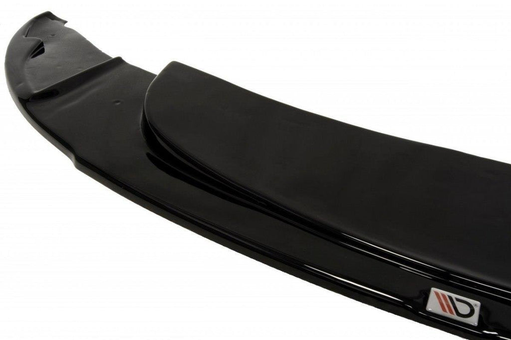 Maxton Design Street+ Spoilerlippe Front Ansatz passend für BMW 1er E87 M-Design schwarz Hochglanz