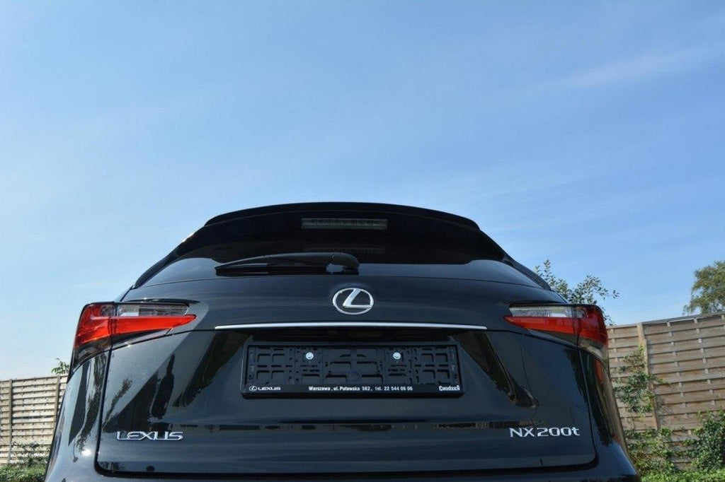 Maxton Design Spoiler CAP passend für Lexus NX Preface/Facelift schwarz Hochglanz