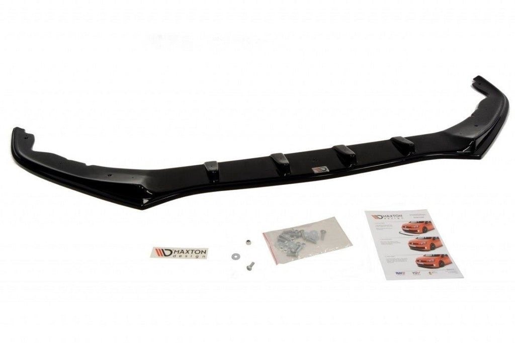 Maxton Design Street+ Spoilerlippe Front Ansatz passend für HONDA ACCORD MK 8 VORFACELIFT schwarz Hochglanz