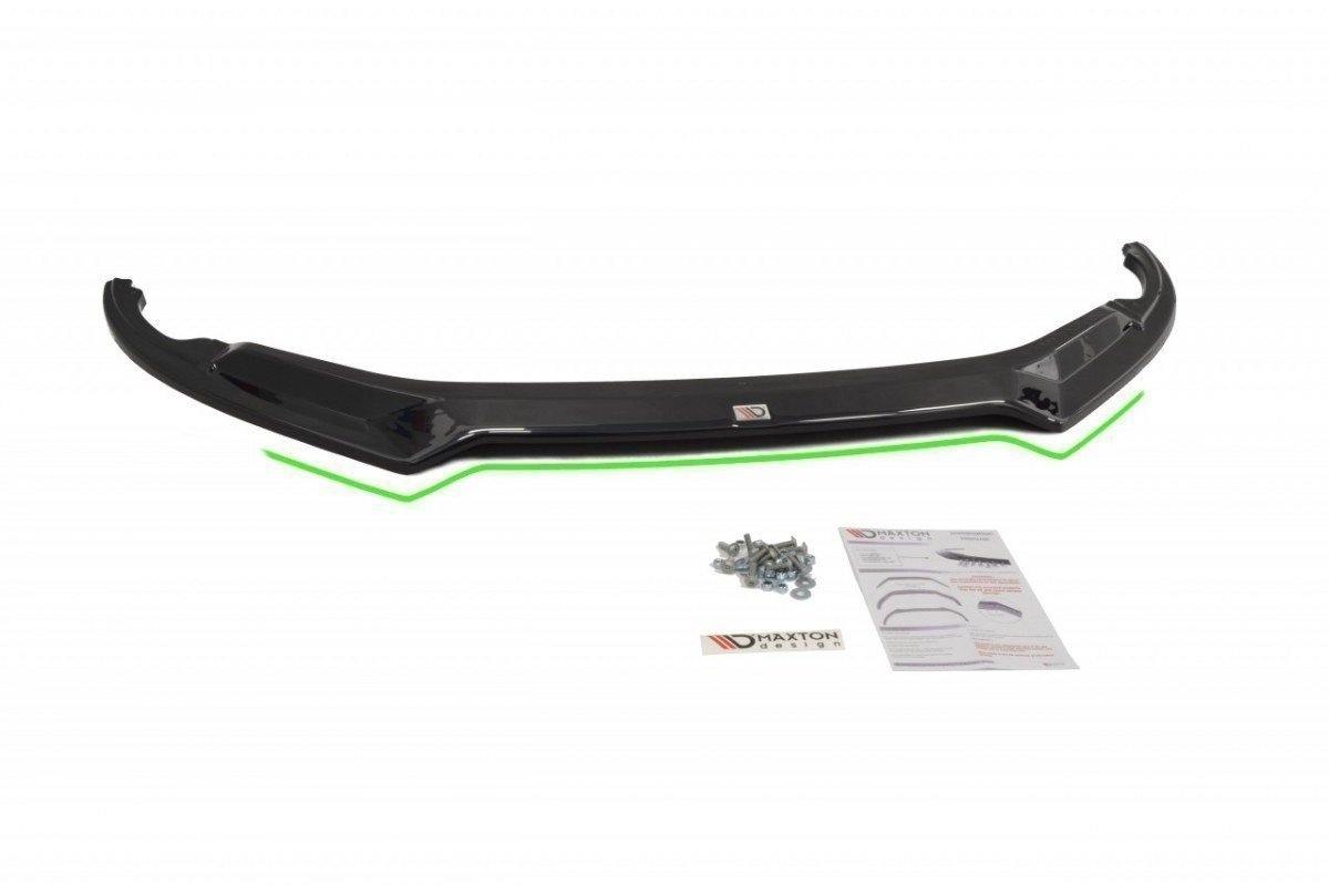 Maxton Design Street+ Spoilerlippe Front Ansatz V.2 passend für Audi R8 Mk.2 schwarz Hochglanz