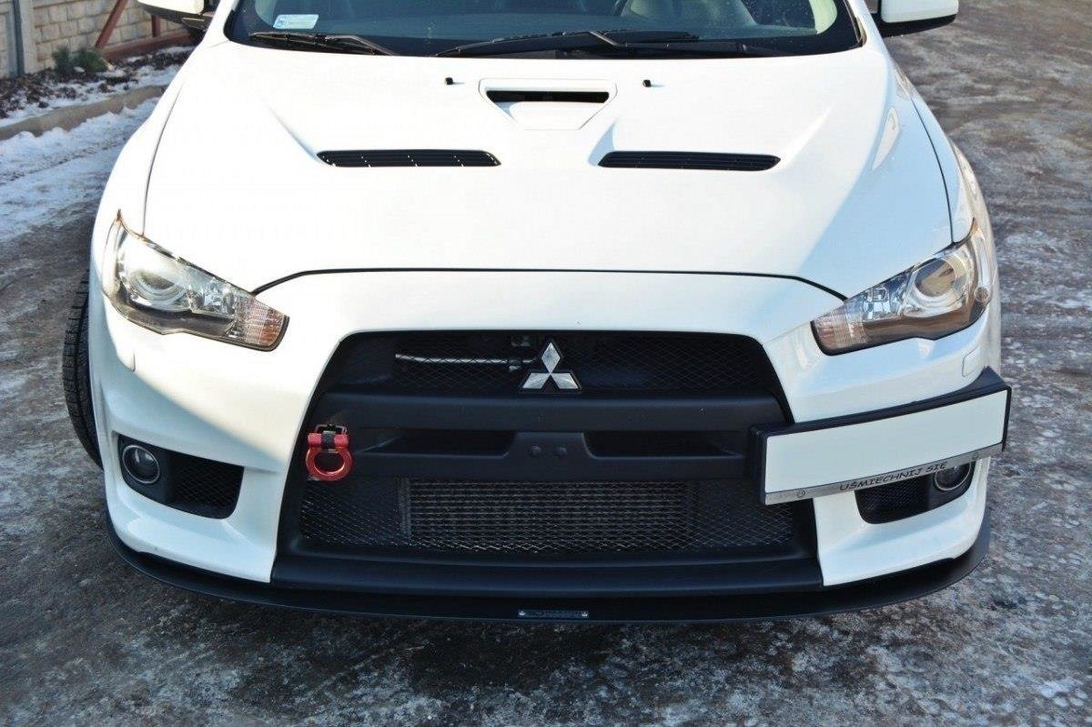 Maxton Design Racing Street+ Spoilerlippe Front Ansatz V.3 passend für Mitsubishi Lancer Evo X