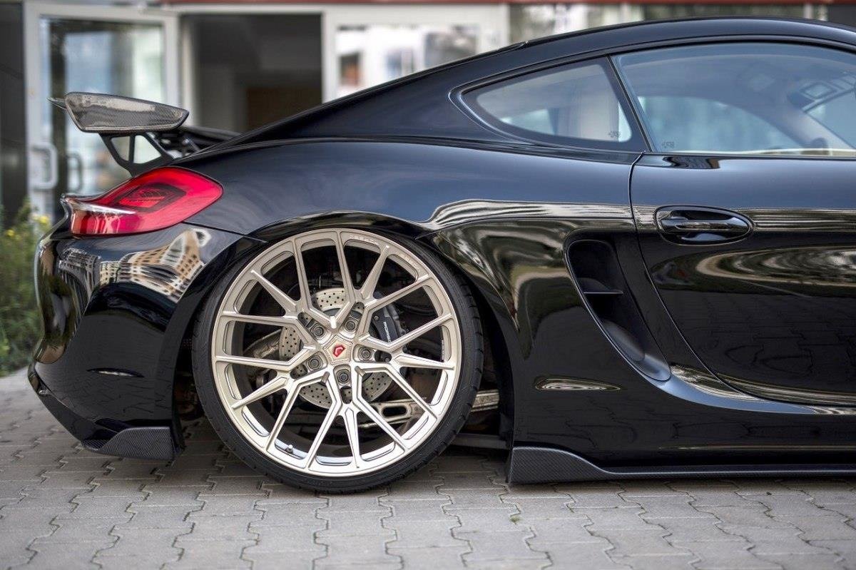 Maxton Design Heck Ansatz Flaps Diffusor passend für Porsche Cayman Mk2 981C