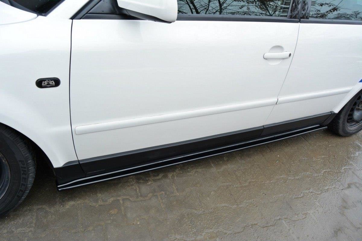 Maxton Design Street+ Seitenschweller Leisten passend für VW Passat B5 schwarz Hochglanz