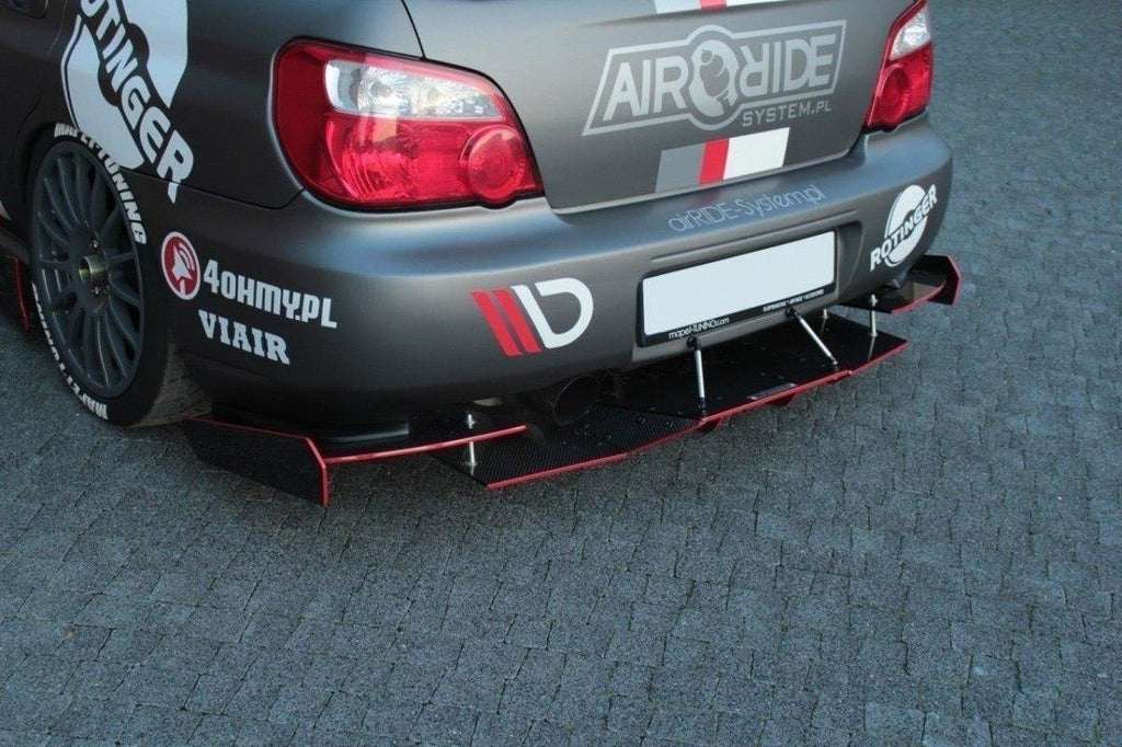 Maxton Design Diffusor Heck Ansatz passend für Heckschürze passend für Subaru Impreza WRX STI (BLOBEYE)
