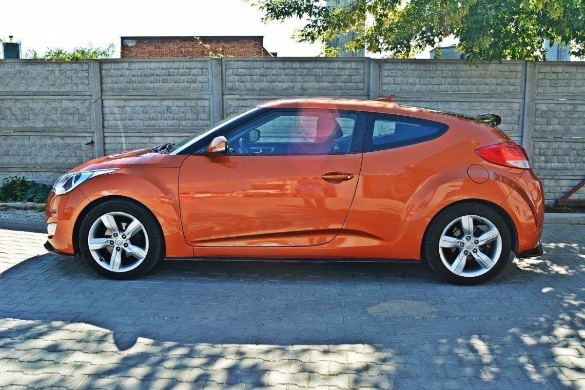 Maxton Design Dokadki Progów Hyundai Veloster schwarz Hochglanz für Hyundai Veloster Mk1