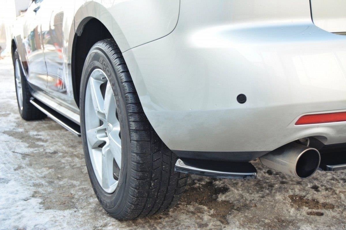 Maxton Design Heck Ansatz Flaps Diffusor passend für MAZDA CX-7 schwarz Hochglanz