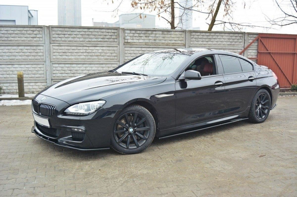 Maxton Design Seitenschweller Ansatz für BMW 6er Gran Coupé M Paket schwarz matt
