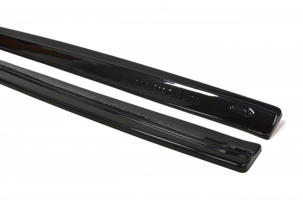Maxton Design Street+ Seitenschweller Leisten passend für Seat Leon MS Design Mk2 schwarz Hochglanz