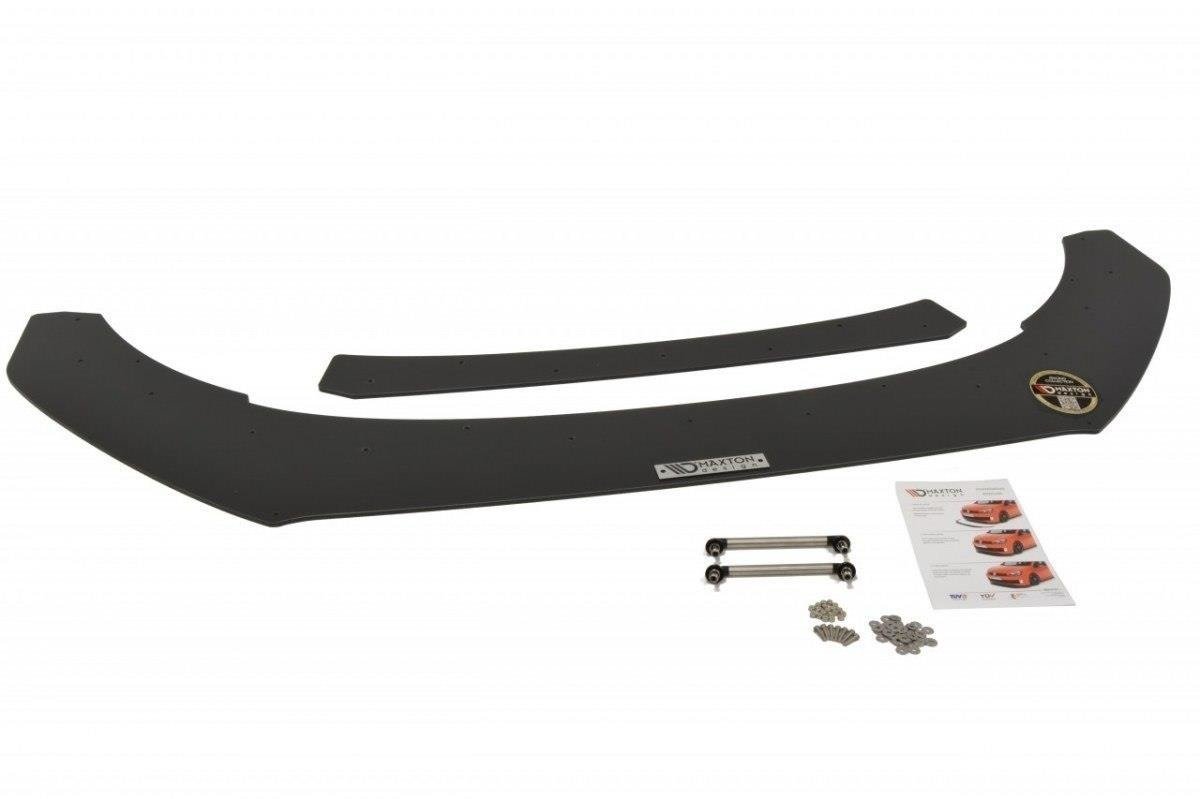 Maxton Design Racing Street+ Spoilerlippe Front Ansatz passend für VW Polo GTI Mk5 Facelift
