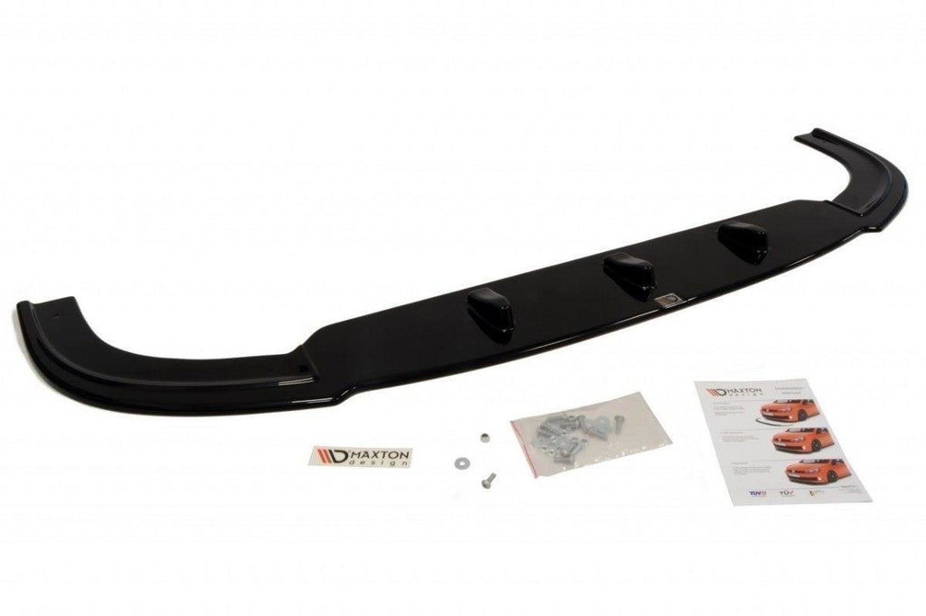 Maxton Design Street+ Spoilerlippe Front Ansatz passend für VW T5 SPORTLINE schwarz Hochglanz