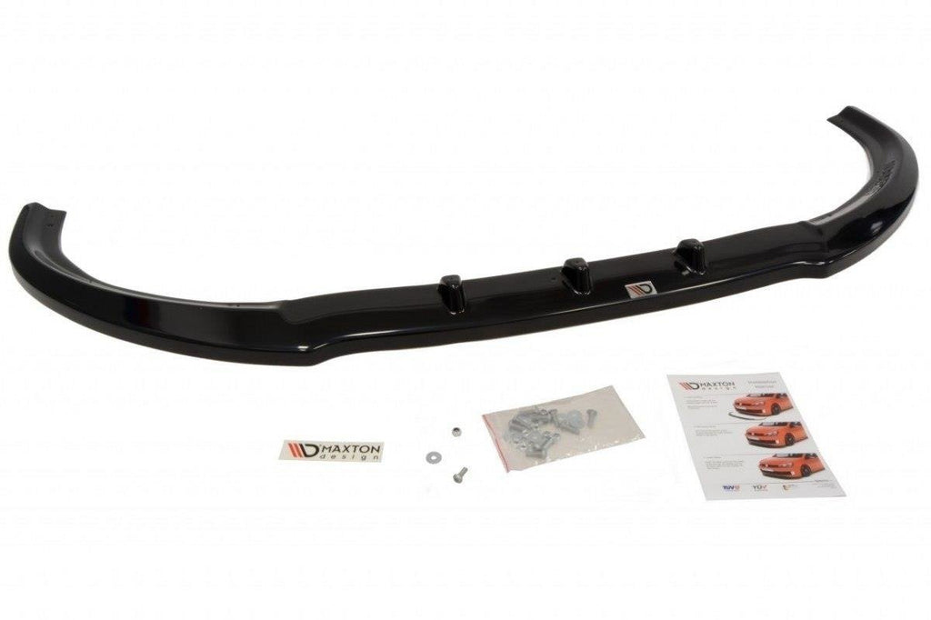 Maxton Design Street+ Spoilerlippe Front Ansatz passend für FORD TRANSIT MK8 schwarz Hochglanz