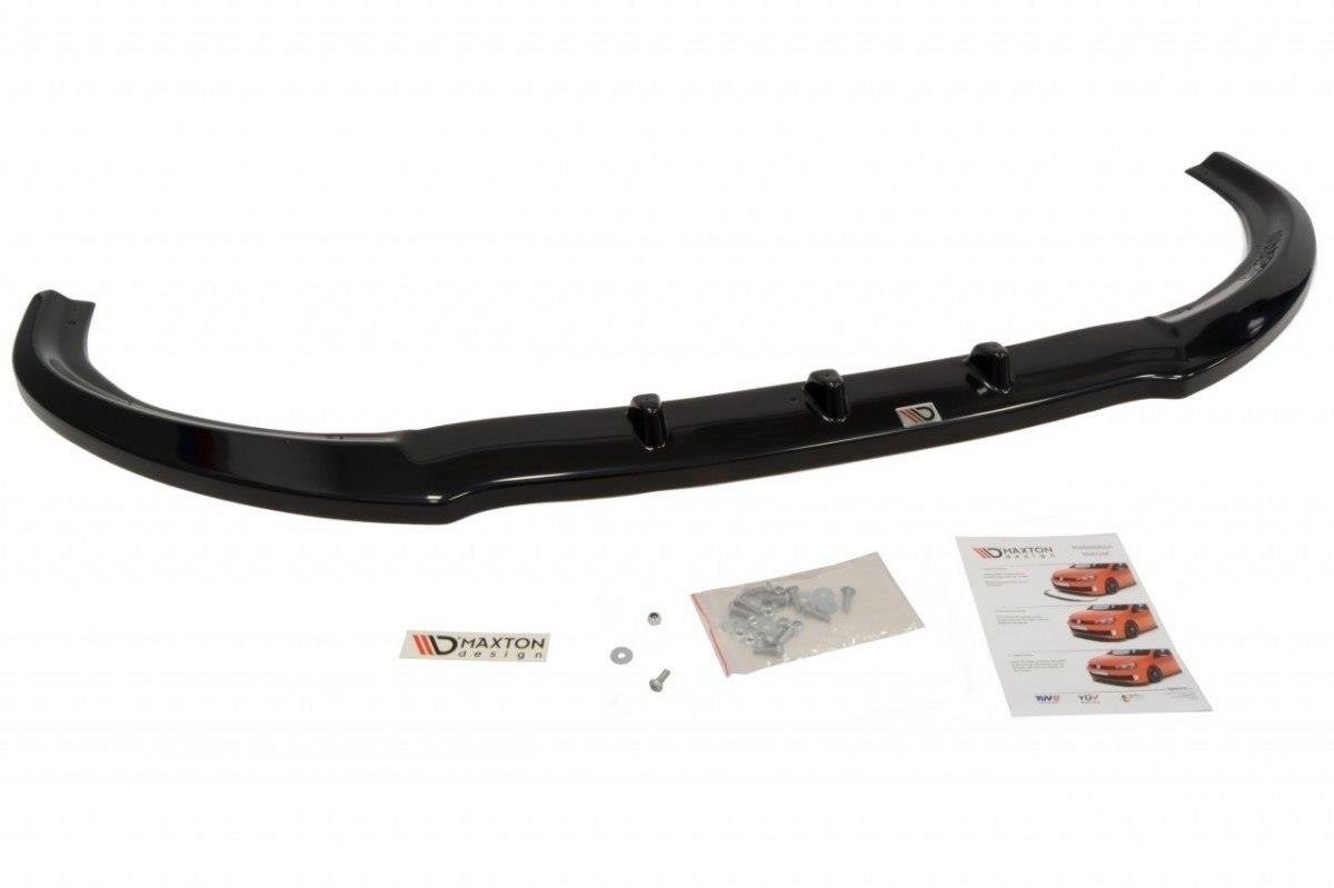 Maxton Design Street+ Spoilerlippe Front Ansatz passend für FORD TRANSIT MK8 schwarz Hochglanz