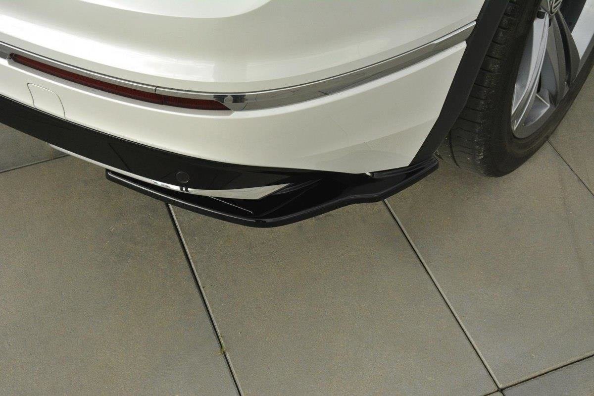 Maxton Design Heck Ansatz Flaps Diffusor für Vw Tiguan Mk2 R-Line Carbon Look