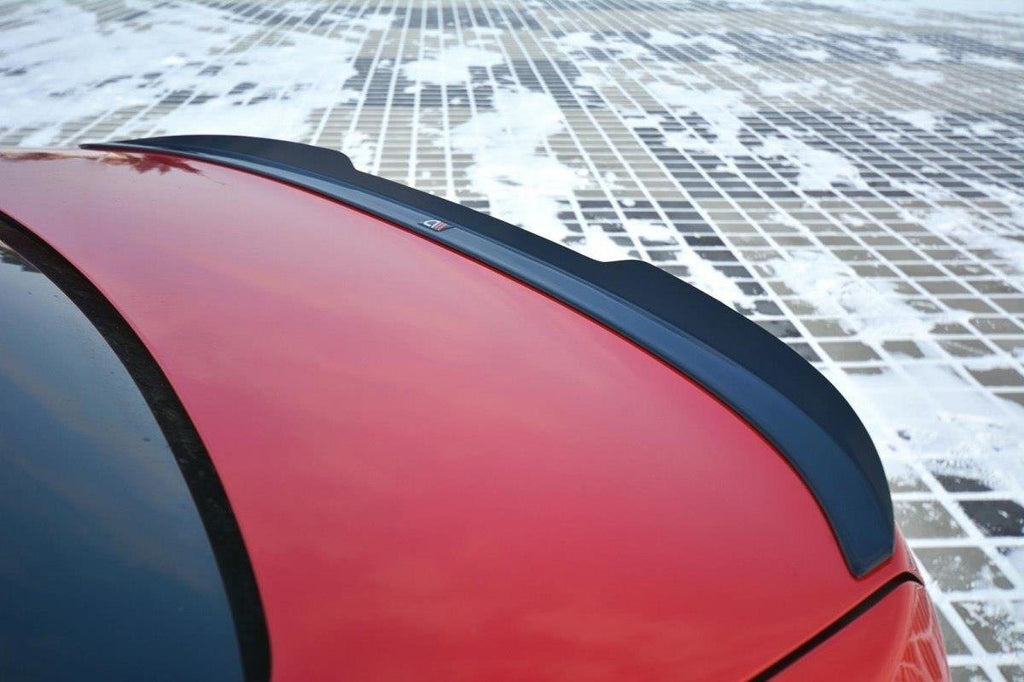 Maxton Design Spoiler CAP passend für BMW 3er Limousine F30 schwarz Hochglanz