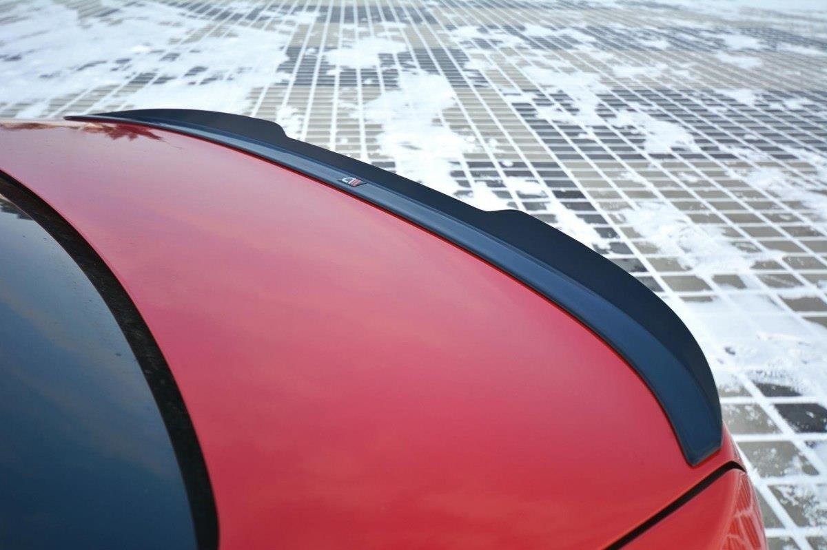 Maxton Design Spoiler CAP passend für BMW 3er Limousine F30 schwarz Hochglanz