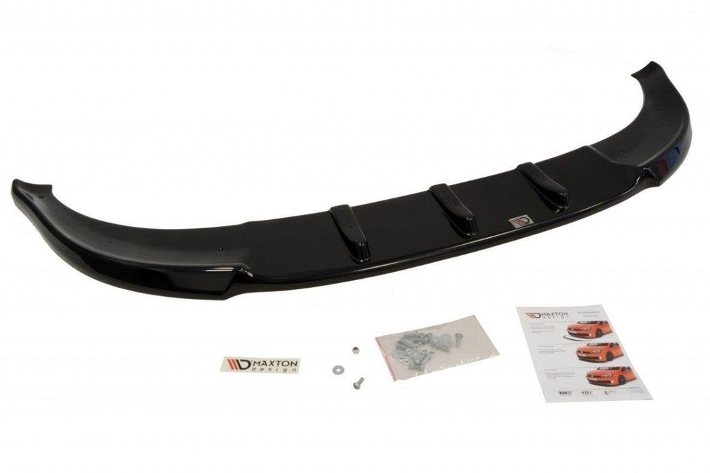 Maxton Design Street+ Spoilerlippe Front Ansatz passend für AUDI A3 8P (vor Facelift) 2003-2005 schwarz Hochglanz