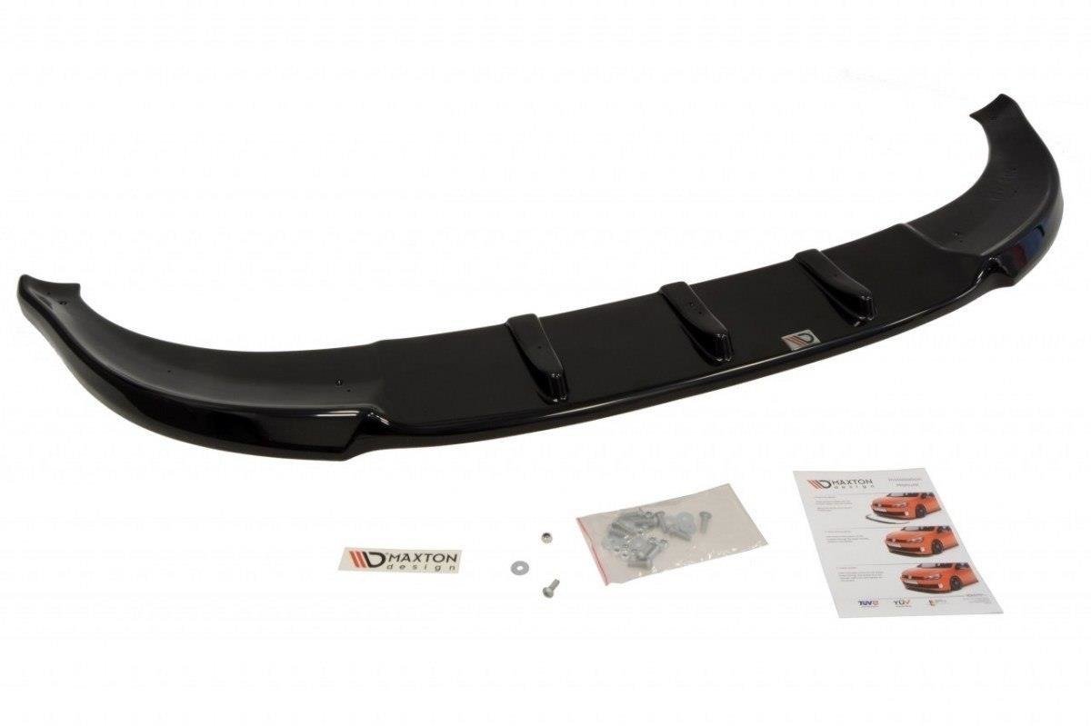 Maxton Design Street+ Spoilerlippe Front Ansatz passend für AUDI A3 8P (vor Facelift) 2003-2005 schwarz Hochglanz