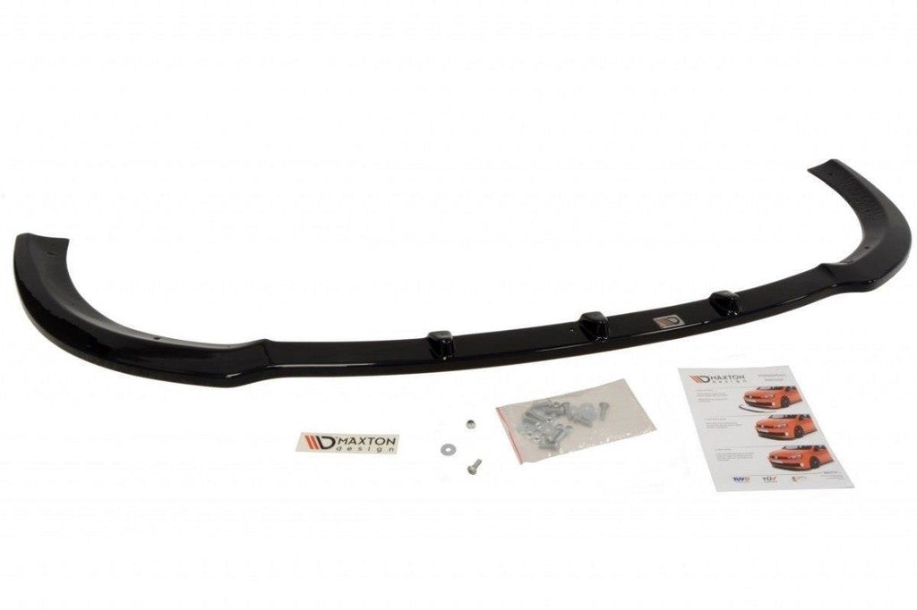 Maxton Design Street+ Spoilerlippe Front Ansatz V.1 passend für Ford Focus RS Mk2 schwarz Hochglanz