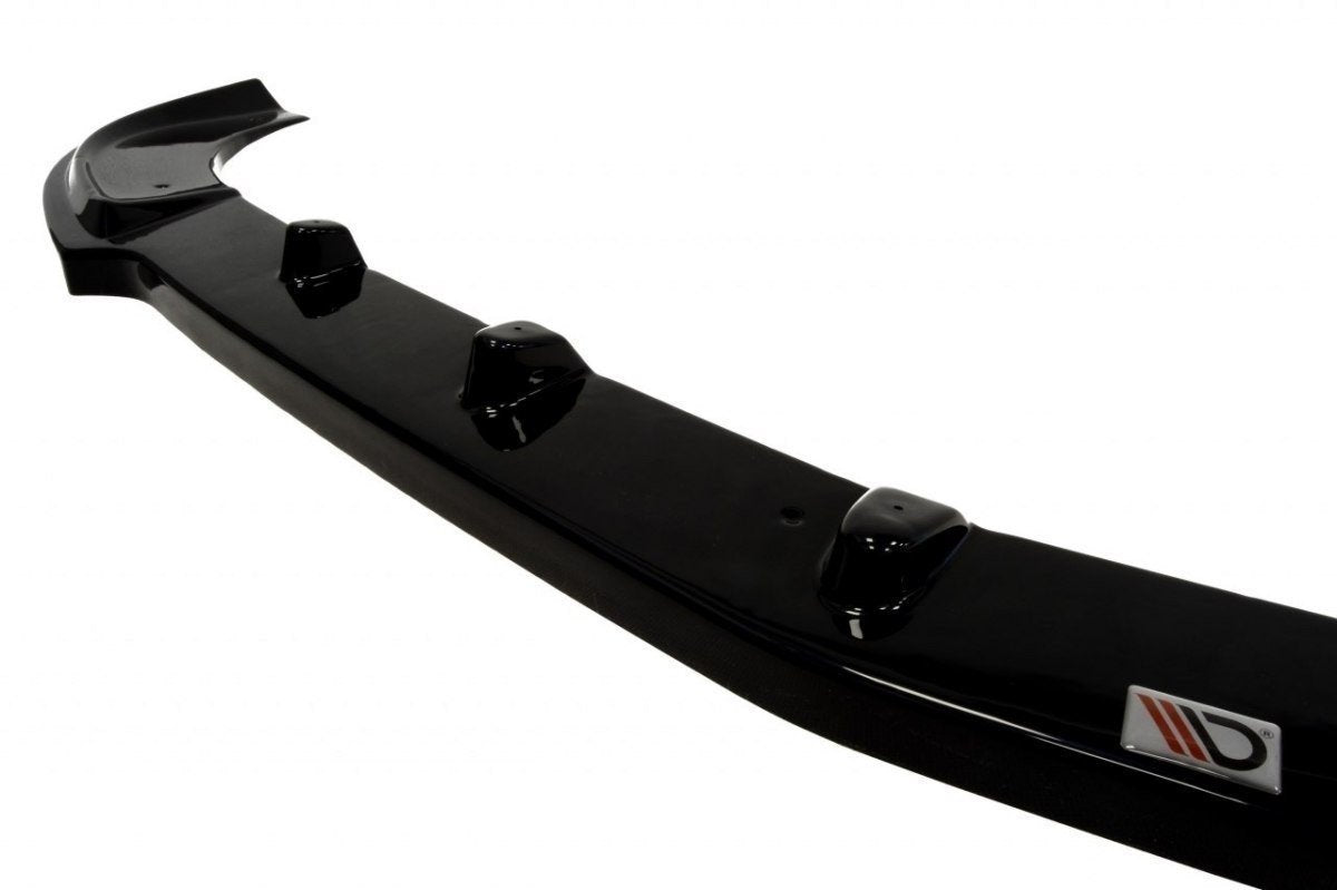 Maxton Design Street+ Spoilerlippe Front Ansatz passend für MERCEDES SLK R170 FÜR AMG 204 STOßSTANGE schwarz Hochglanz