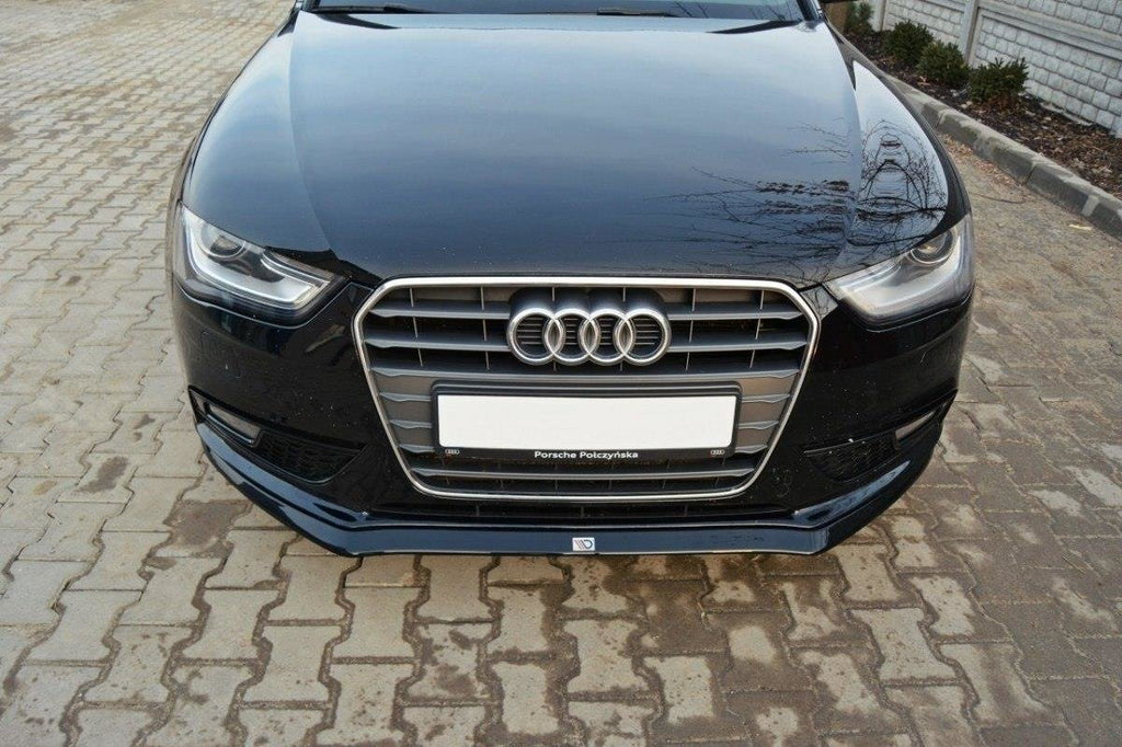 Maxton Design Front Diffuser V.2 Audi A4 B8 FL schwarz Hochglanz für Audi A4