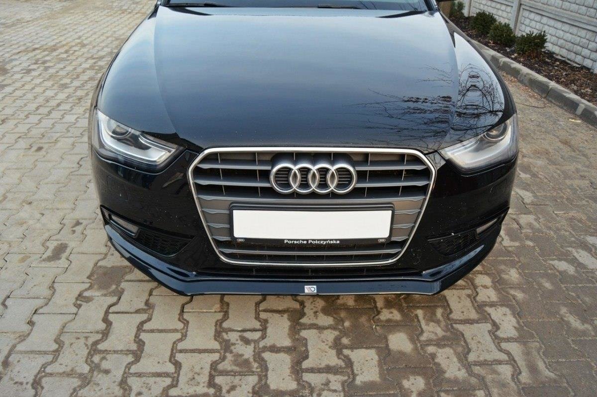Maxton Design Front Diffuser V.2 Audi A4 B8 FL schwarz Hochglanz für Audi A4