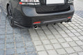 Maxton Design Heck Ansatz Flaps Diffusor passend für Saab 9-3 Aero Mk2 Facelift schwarz Hochglanz