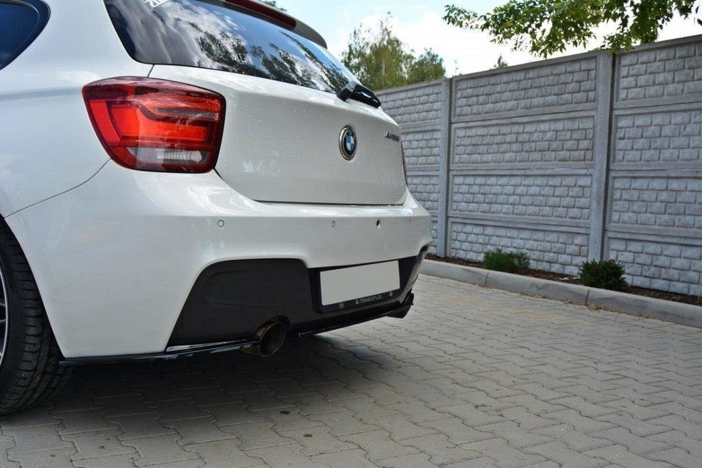 Maxton Design Heckansatz BMW 1er F20/F21 M-Power schwarz Hochglanz für BMW 1er F20- F21