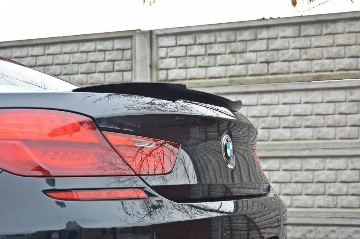 Maxton Design Spoiler CAP passend für BMW 6er Gran Coupé M Paket schwarz Hochglanz