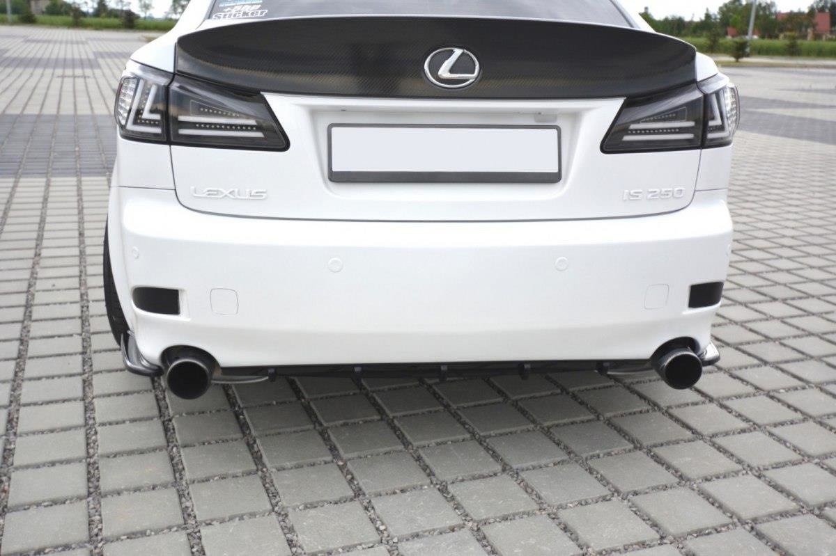 Maxton Design Diffusor Heck Ansatz passend für Lexus IS Mk2 schwarz Hochglanz