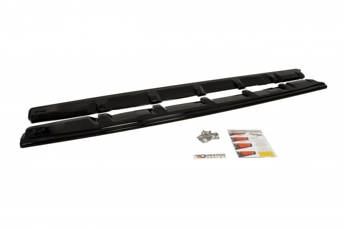 Maxton Design Street+ Seitenschweller Leisten passend für V.1 passend für Subaru Impreza WRX STI MK4 schwarz Hochglanz