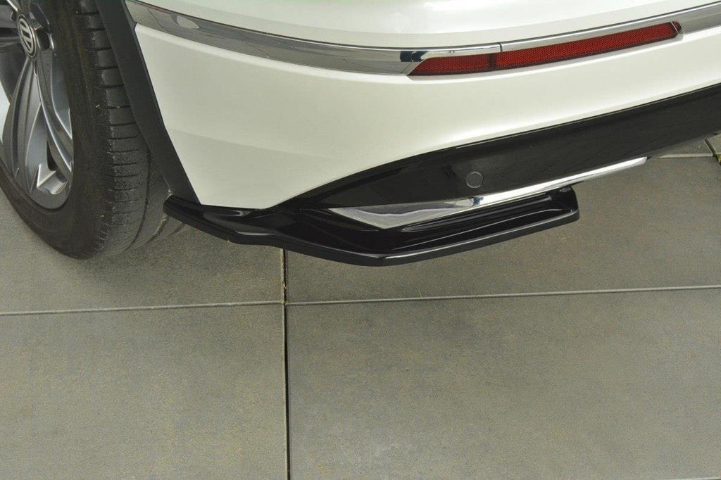 Maxton Design Heck Ansatz Flaps Diffusor für Vw Tiguan Mk2 R-Line Carbon Look