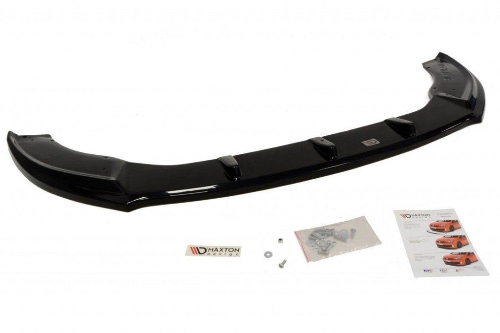 Maxton Design Street+ Spoilerlippe Front Ansatz passend für Skoda Superb Mk2 FL schwarz Hochglanz