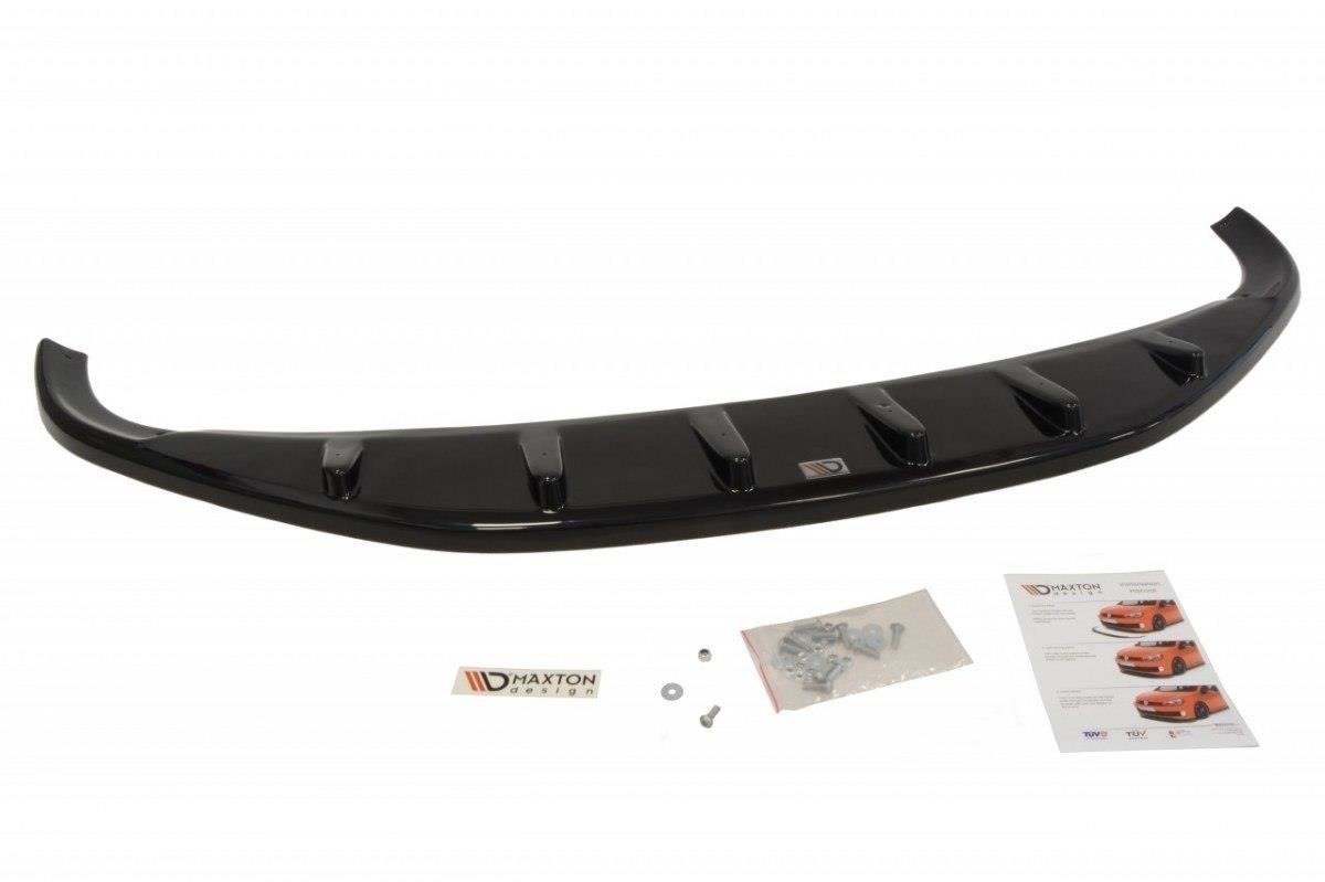 Maxton Design Street+ Spoilerlippe Front Ansatz passend für OPEL ZAFIRA B (vor Facelift) schwarz Hochglanz