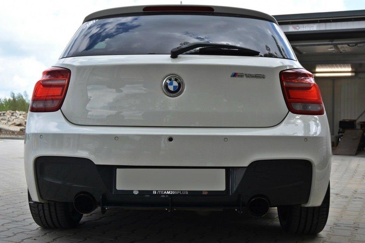 Maxton Design BMW 1er F20/F21 M-POWER Diffusor Heck Ansatz passend für Heckschürze passend für & Heck Ansatz Flaps Diffusor passend für (vor Facelift)
