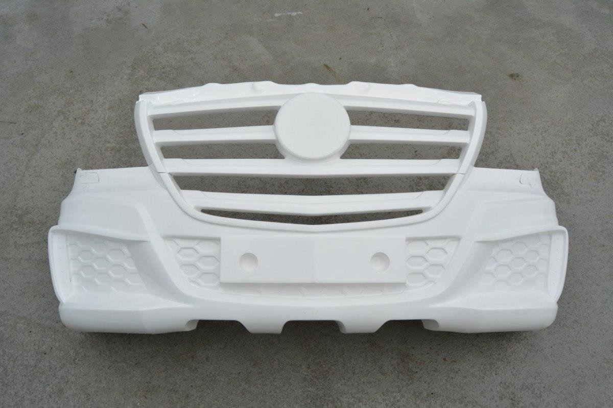 Maxton Design Front Stoßstange MERCEDES SPRINTER 2013-UP (+ Separater Grill) für Mercedes-Benz Sprinter Mk2 Facelift