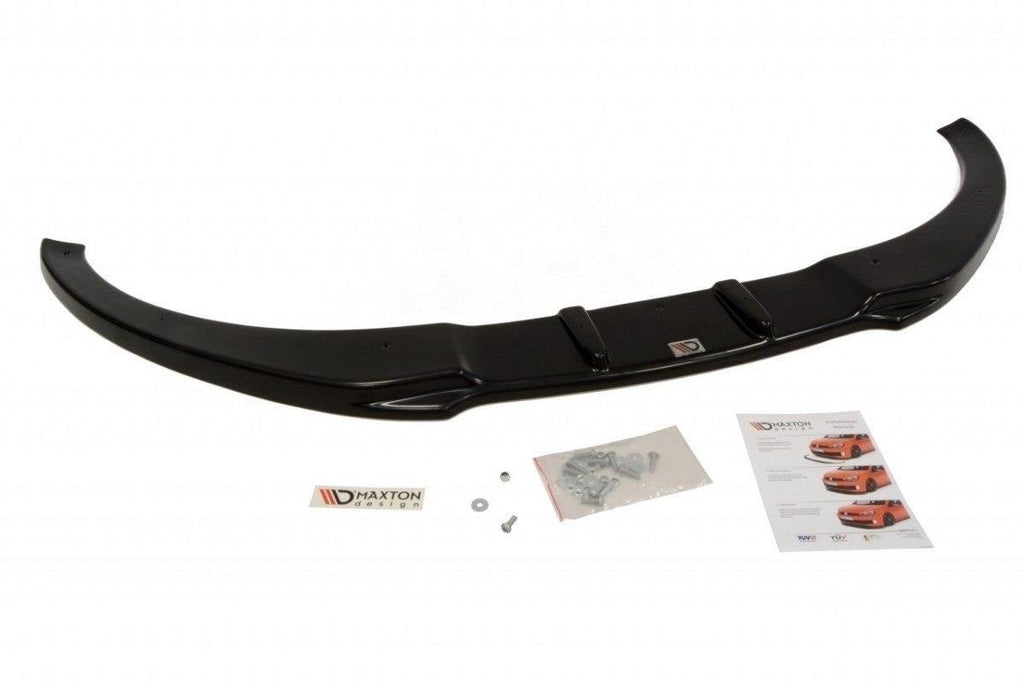 Maxton Design Street+ Spoilerlippe Front Ansatz V.1 passend für Audi TT 8J schwarz Hochglanz