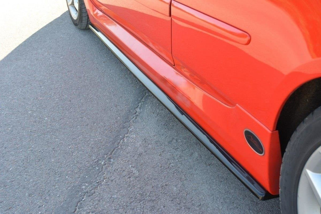 Maxton Design Street+ Seitenschweller Leisten passend für Fiat Stilo Schumacher schwarz Hochglanz