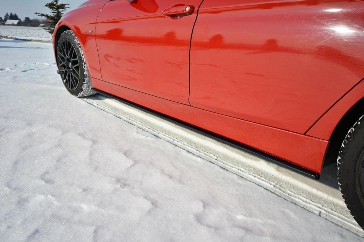 Maxton Design Street+ Seitenschweller Leisten passend für BMW 3er F30 schwarz Hochglanz