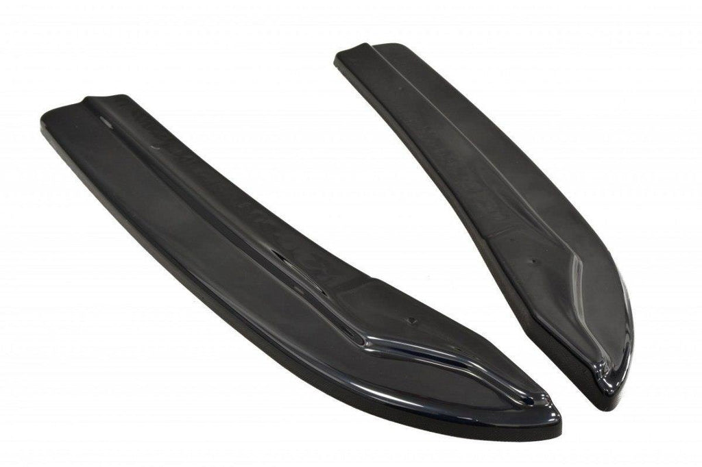 Maxton Design Heck Ansatz Flaps Diffusor passend für Mercedes-Benz C Limousine / Kombi AMG-Line W204 / S204 schwarz Hochglanz