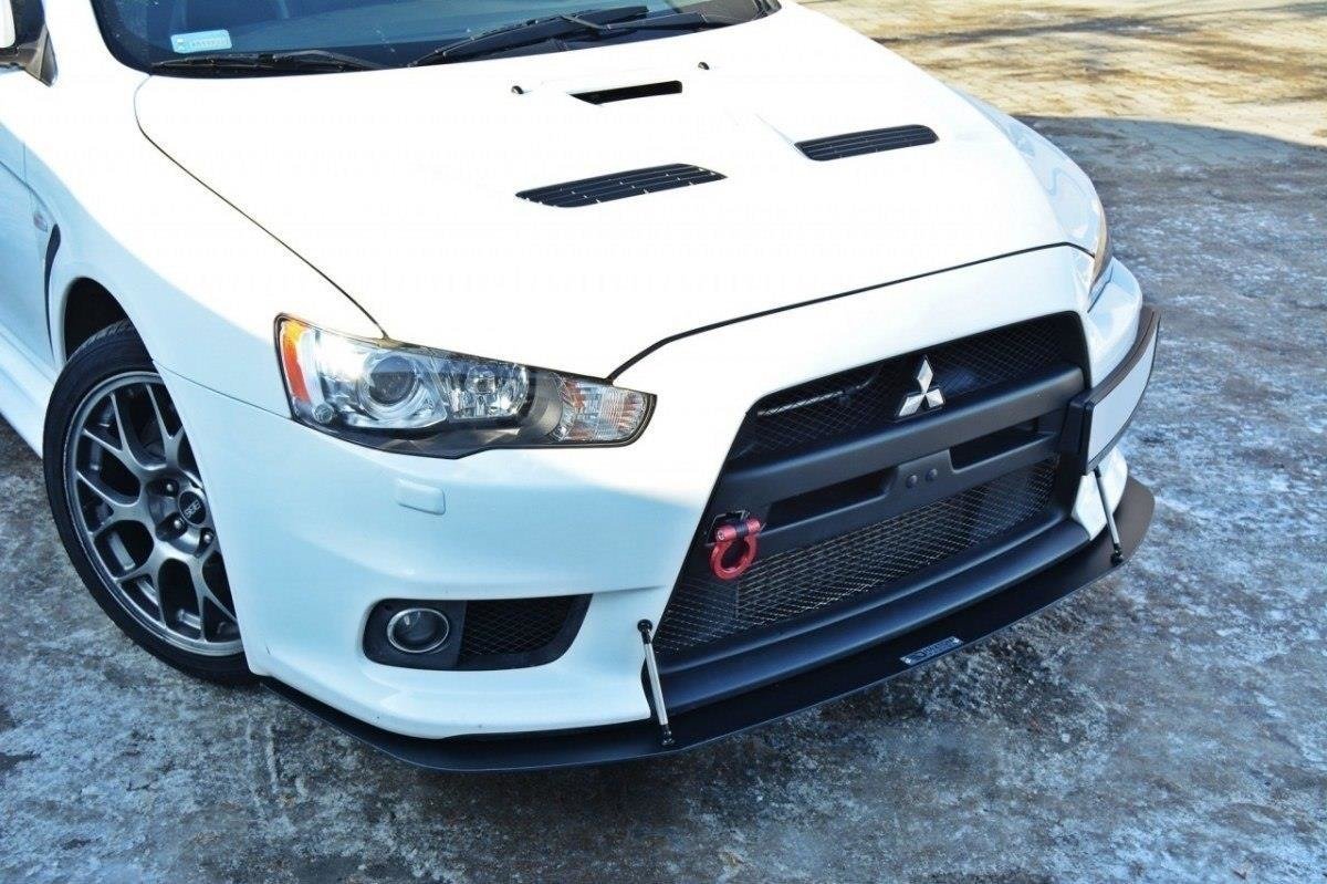 Maxton Design Racing Street+ Spoilerlippe Front Ansatz V.2 passend für Mitsubishi Lancer Evo X