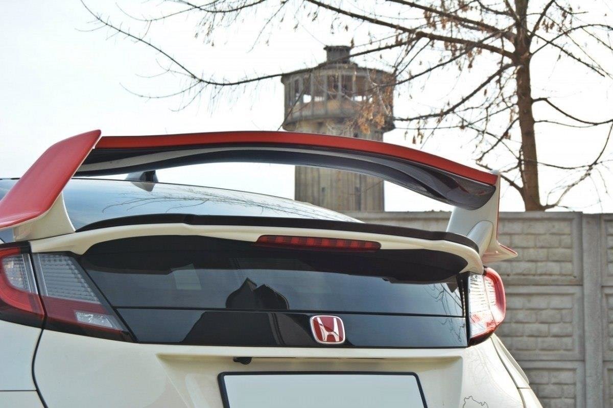 Maxton Design Spoiler CAP passend für n.2 HONDA CIVIC IX TYPE R schwarz Hochglanz