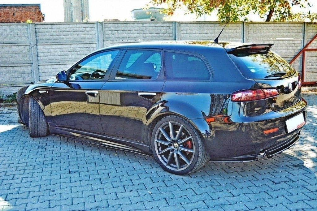 Maxton Design Spoiler CAP passend für ALFA ROMEO 159 Sportwagon schwarz Hochglanz