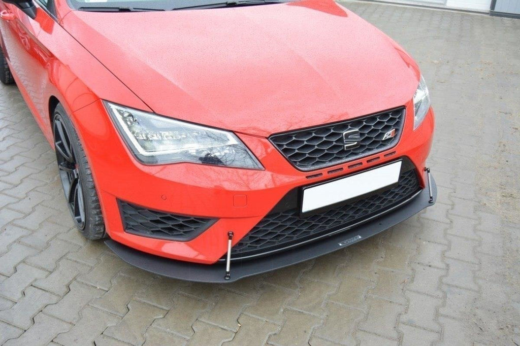 Maxton Design Racing Street+ Spoilerlippe Front Ansatz passend für SEAT LEON III CUPRA / FR