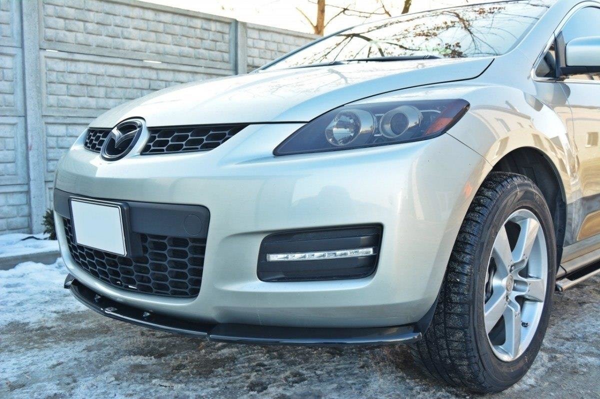 Maxton Design Street+ Spoilerlippe Front Ansatz passend für Mazda CX-7 schwarz Hochglanz