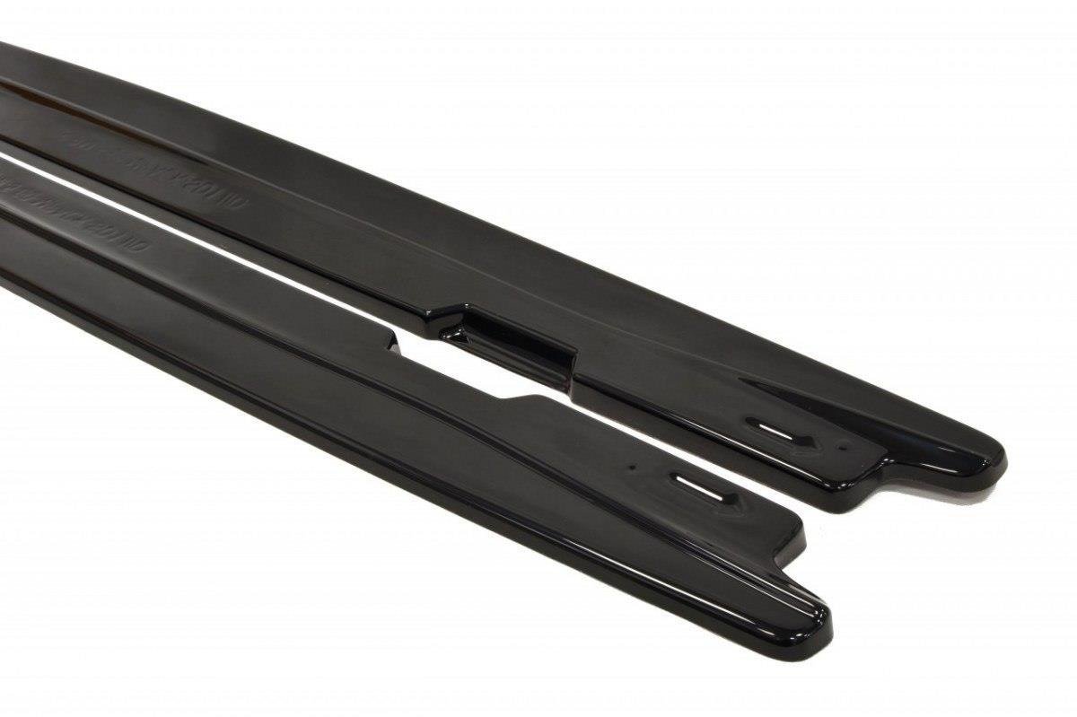 Maxton Design Street+ Seitenschweller Leisten passend für BMW 5er E60/61 M Paket schwarz Hochglanz