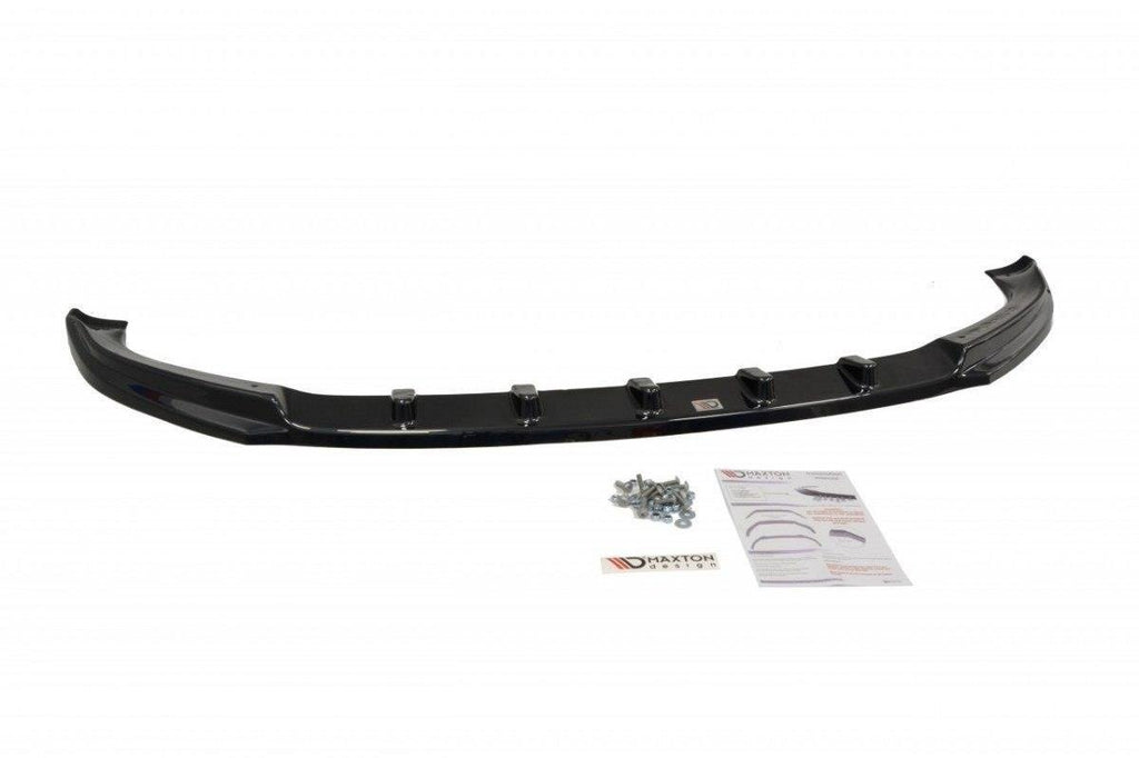 Maxton Design Street+ Spoilerlippe Front Ansatz passend für VW T5 Facelift schwarz Hochglanz